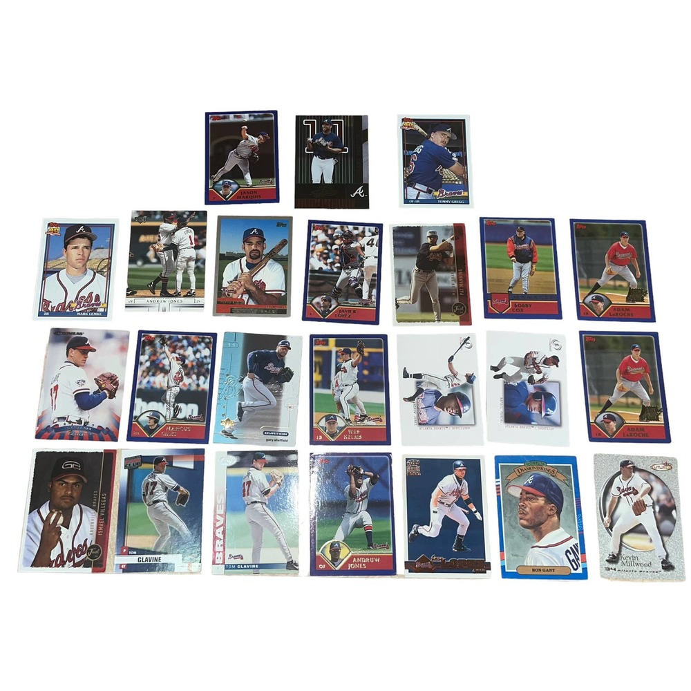 Vintage Atlanta Braves 24 Card Lot